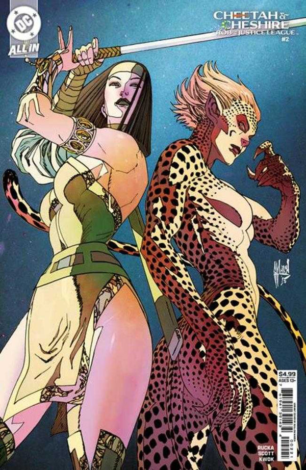 Cheetah and Cheshire Rob the Justice League #2 (Guillem March Cover)