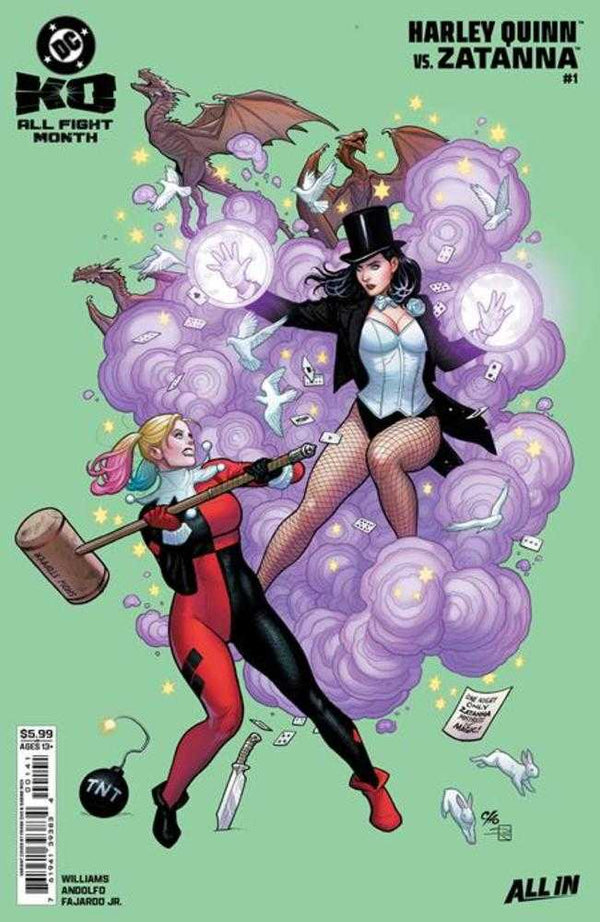DC K.O.: Harley Quinn vs. Zatanna #1 (Cover B Frank Cho Variant)
