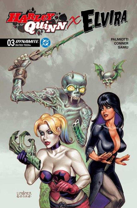 Harley Quinn X Elvira #3 (Cover C Joseph Michael Linsner Variant)