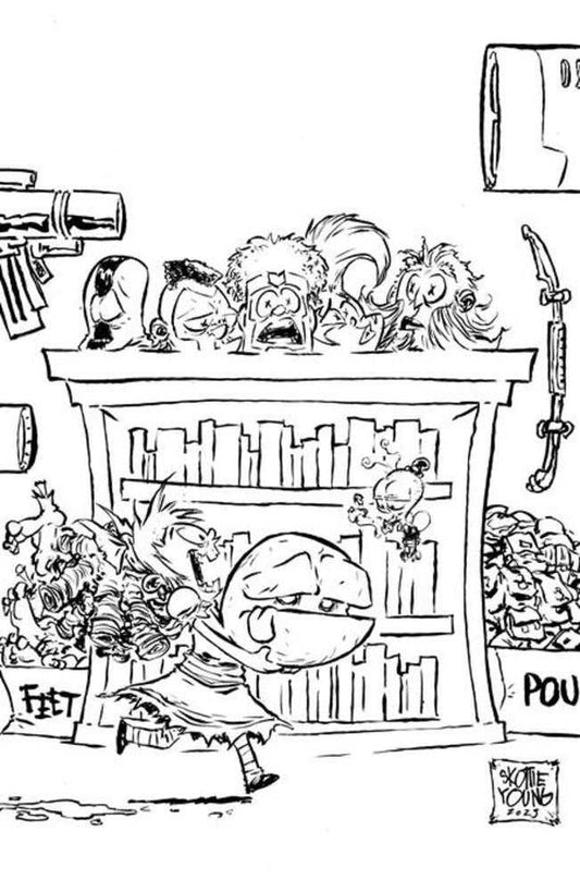 I Hate Fairyland #46 (Cover E Skottie Young Black & White Youngblood Team-Up Virgin Variant)