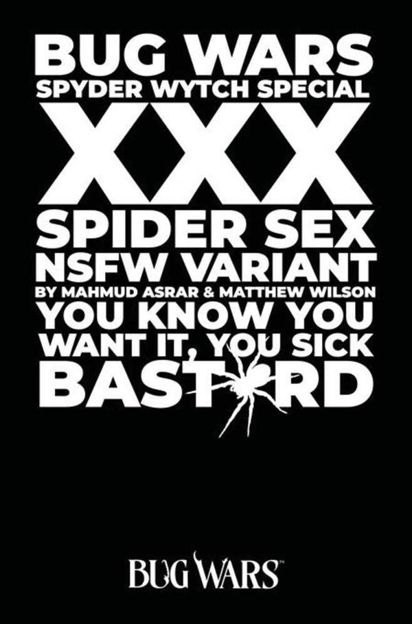 Bug Wars: The Spyder Wytch Special #1 (Cover B Mahmud Asrar NSFW Variant)