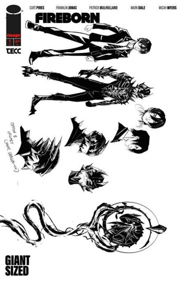 Fireborn #1 (Cover F 1:15 Patrick Mulholland Character Design Variant)