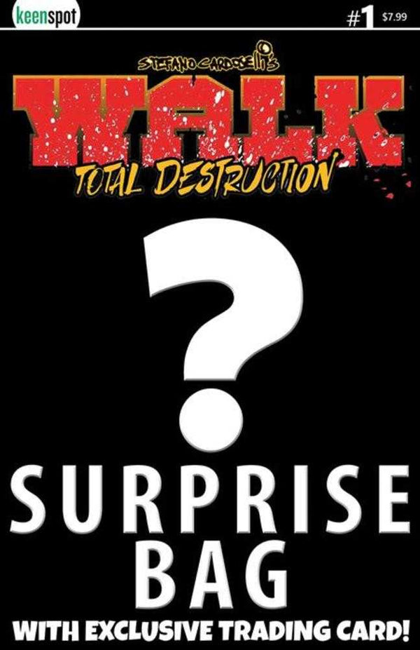 Walk: Total Destruction #1 Cover B Stefano Cardoselli Surprise Trading Card Variant