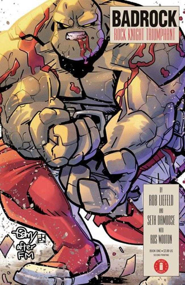Badrock #1 2nd Printing Seth Damoose