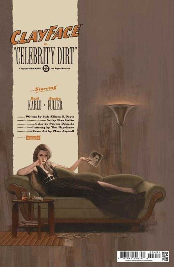 Clayface: Celebrity Dirt #4 Cover C Marc Aspinall Variant