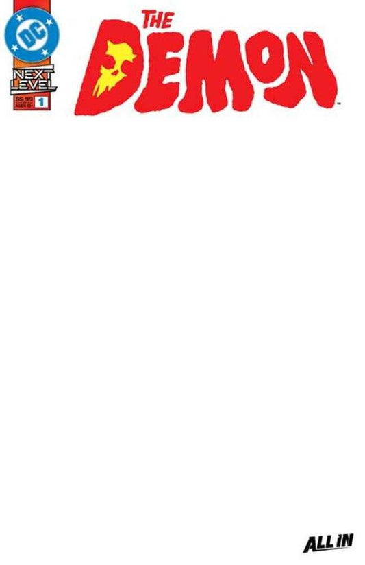The Demon #1 Cover F Blank Variant