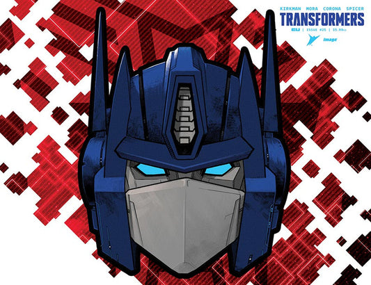 Transformers #25 (Cover J - John Amor 'Mask Wraparound Die-Cut Foil' Cover)