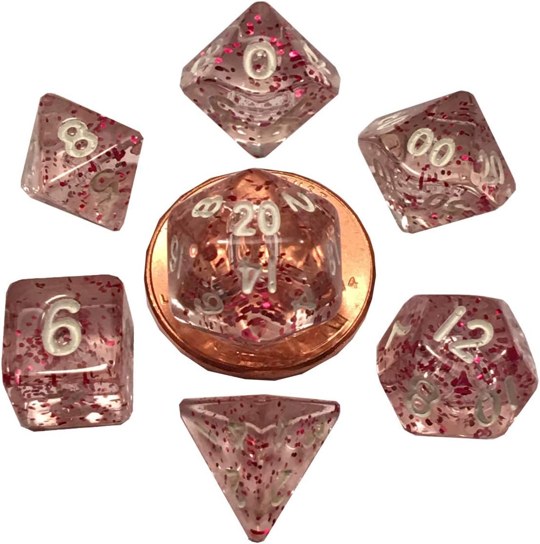 Mini 7-Dice Set - Light Purple (10mm)
