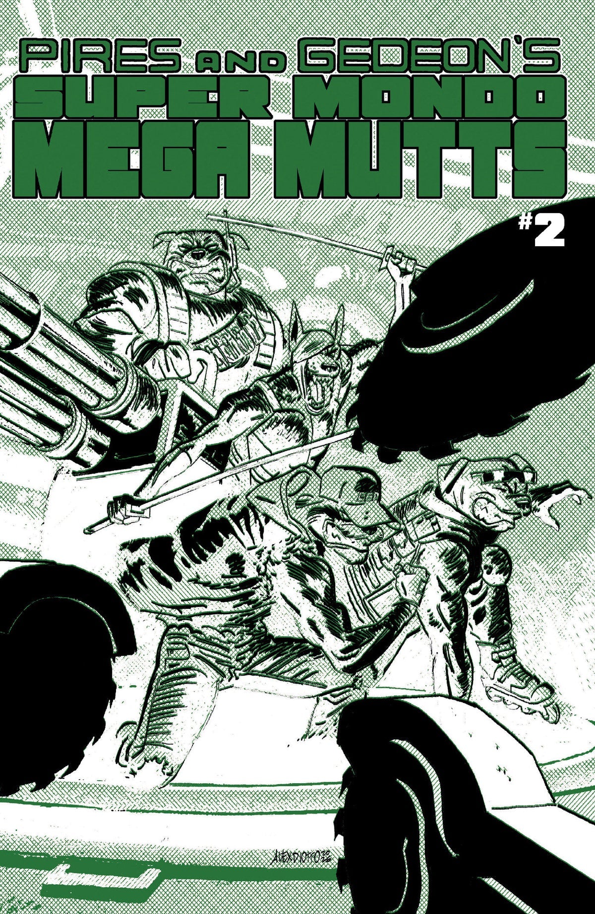 Super Mondo Mega Mutts #2 Cover B Alex Diotto Variant