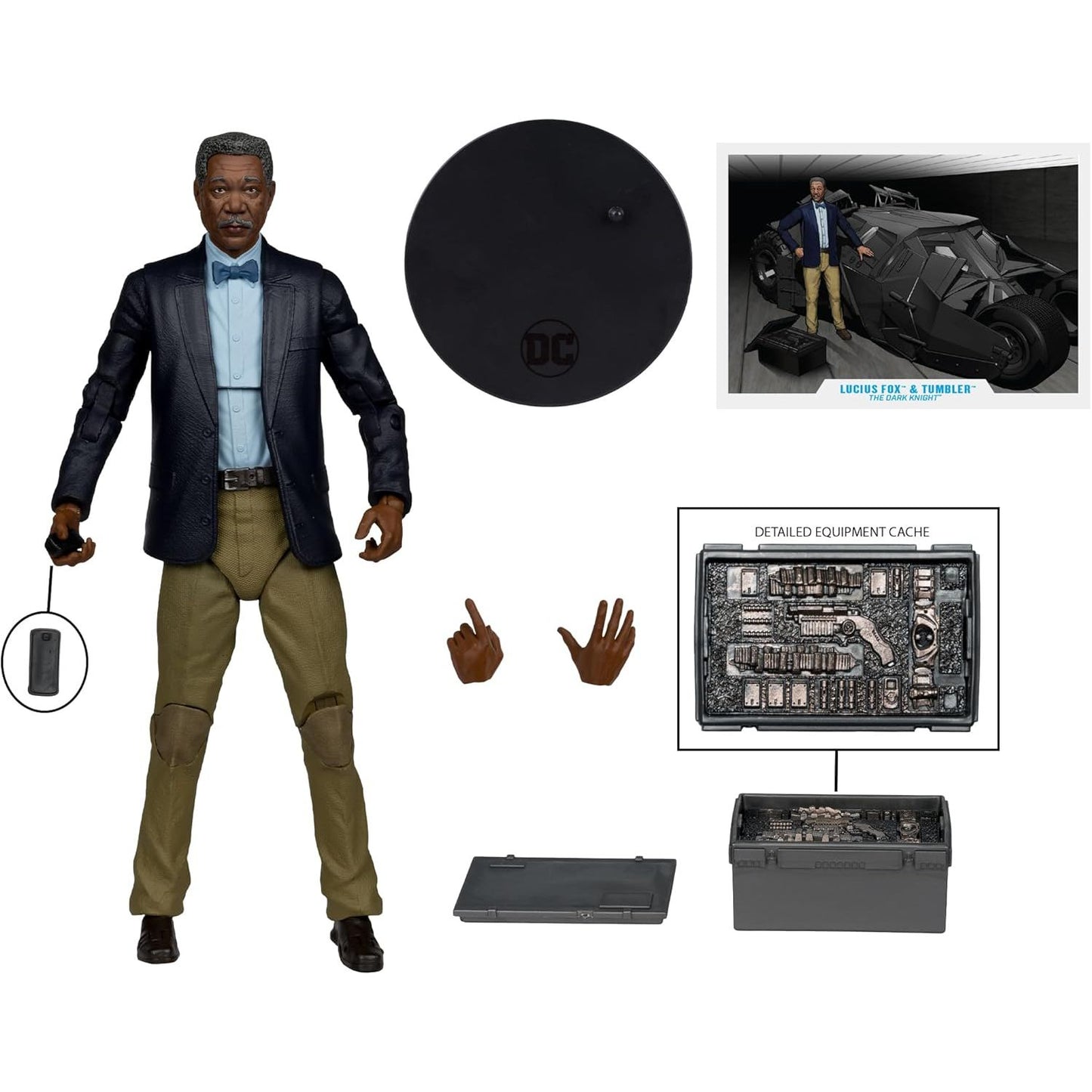 DC Multiverse - Vehicles - Tumbler with Lucius Fox (The Dark Knight Trilogy)