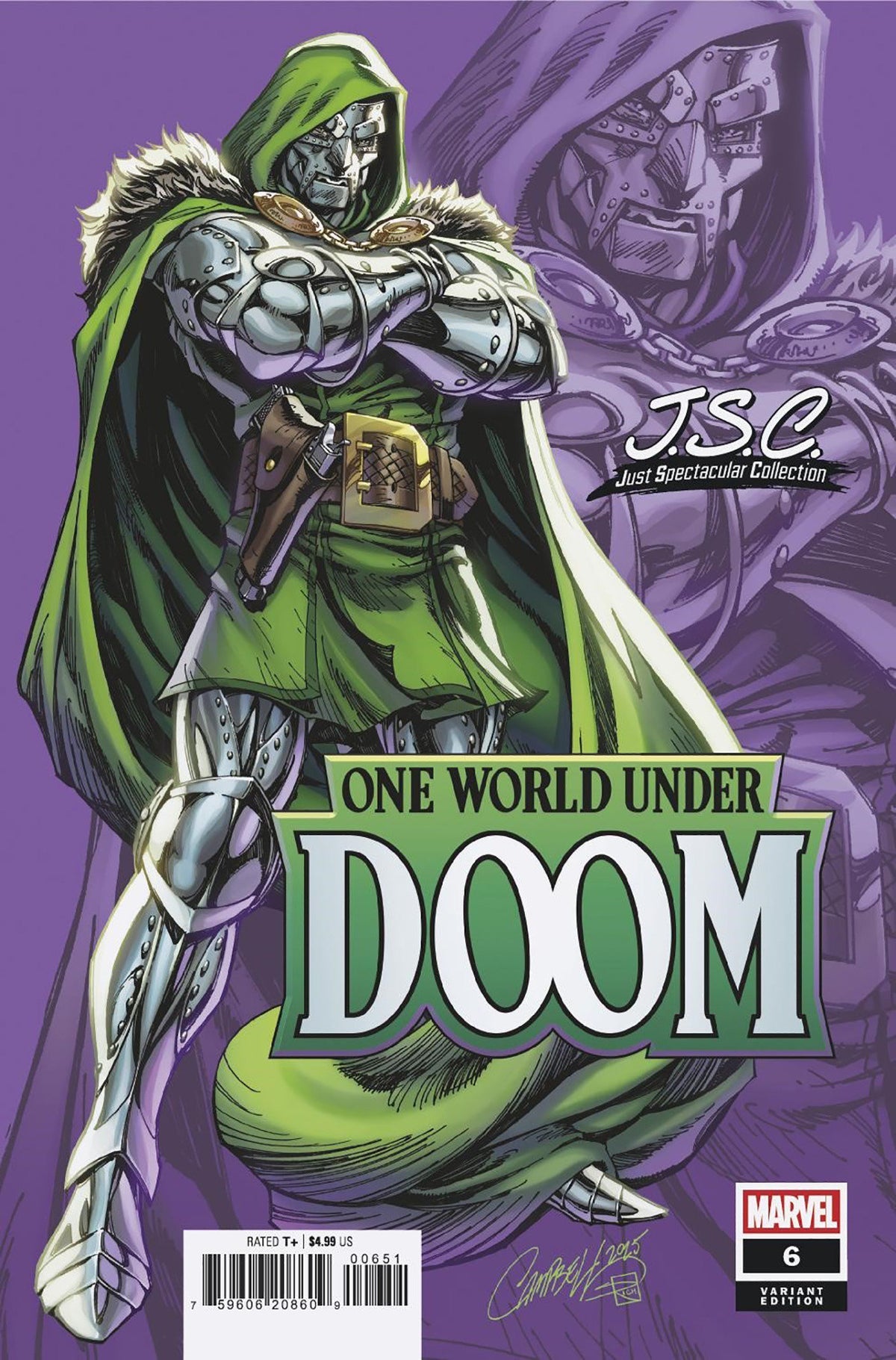 One World Under Doom #6 (J. Scott Campbell 'Just Spectacular Collection' Cover)