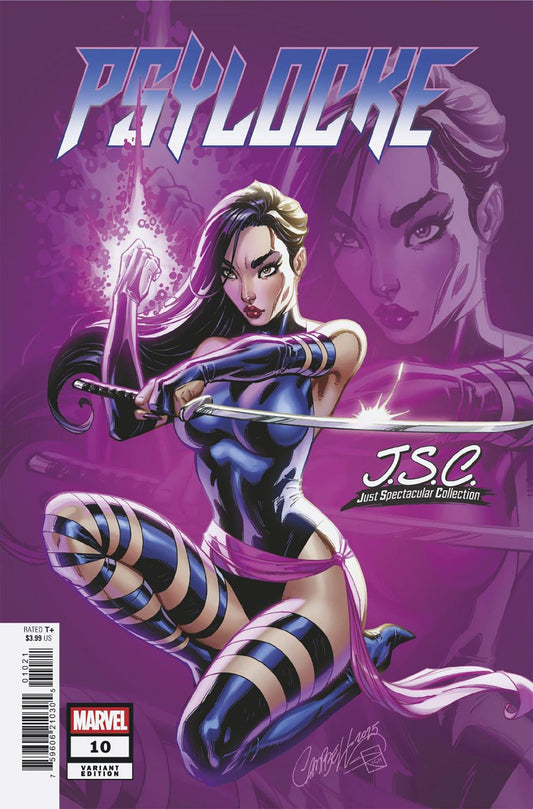 Psylocke #10 (J. Scott Campbell 'Just Spectacular Collection' Cover)