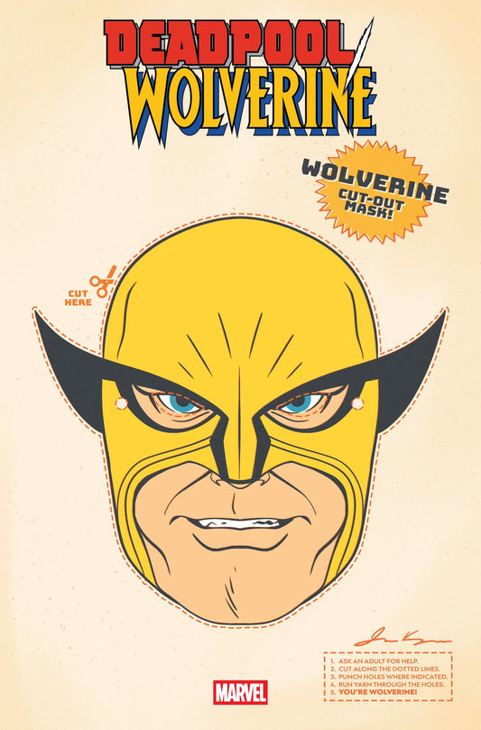 Deadpool/Wolverine #9 (James Kerigan 'Retro Halloween Mask' Cover)