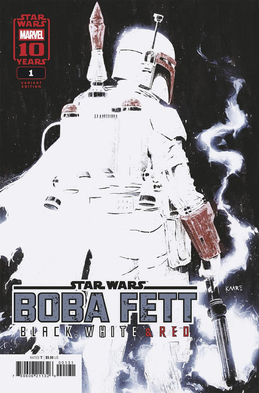 Star Wars: Boba Fett – Black, White & Red #1 (Kaare Andrews Cover)