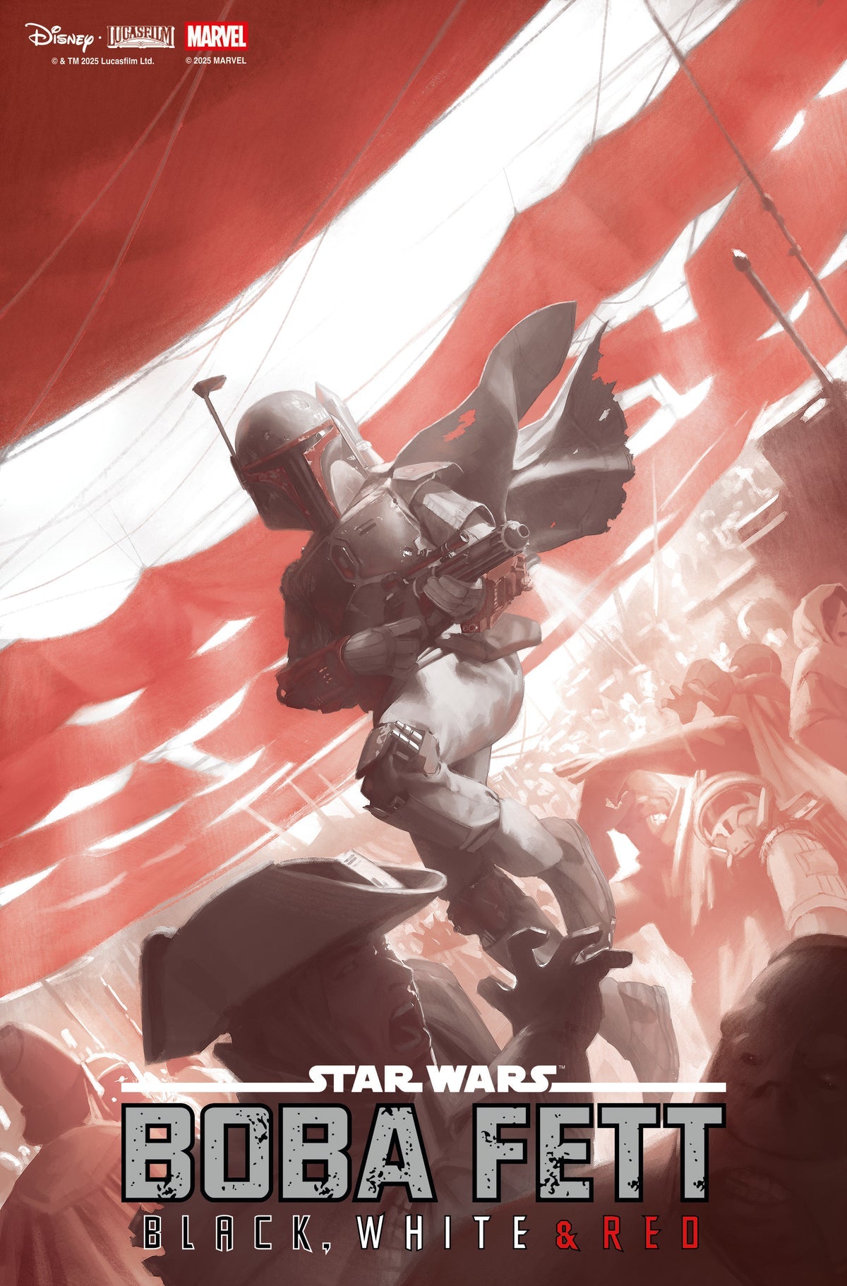 Star Wars: Boba Fett – Black, White & Red #2 (Miguel Mercado Cover)