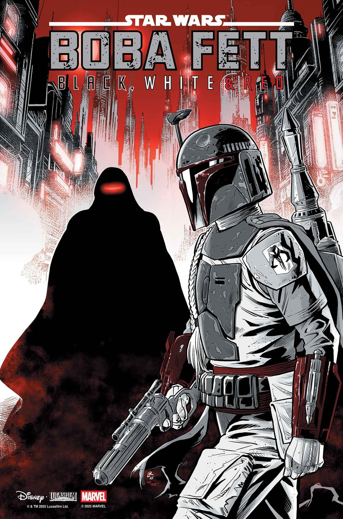 Star Wars: Boba Fett – Black, White & Red #4 (Luke Ross Variant)