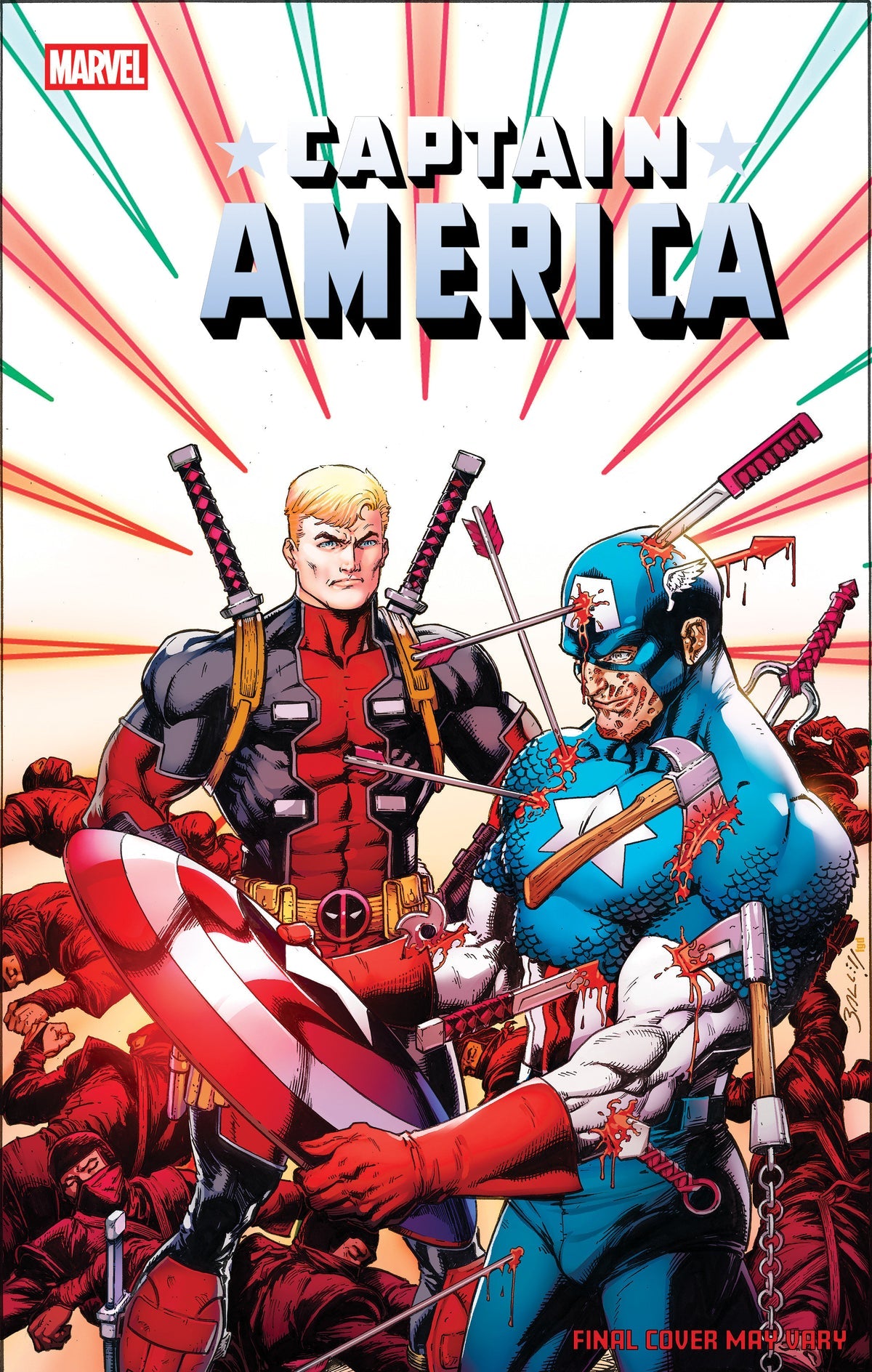 Captain America #9 (Mark Bagley April Pool's Day Variant)