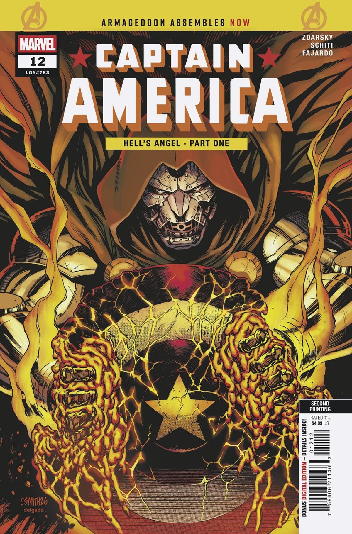 Captain America #12 2nd Printing Cory Smith