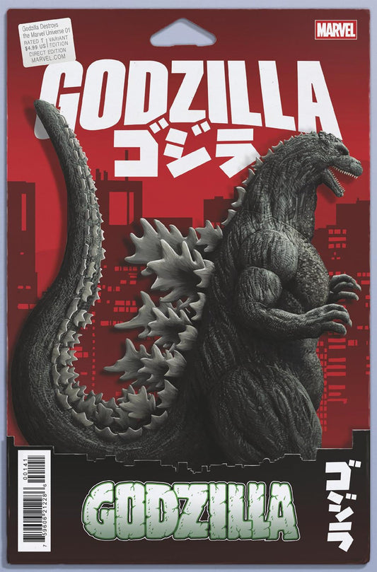 Godzilla Destroys the Marvel Universe #1 (John Tyler Christopher 'Action Figure' Cover)
