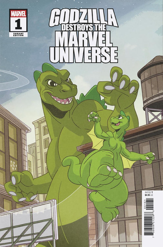 Godzilla Destroys the Marvel Universe #1 (Sean Galloway 'Animation' Cover)