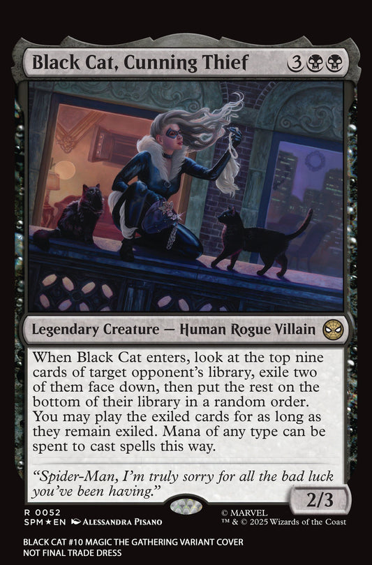 Black Cat #10 (Alessandra Pisano Magic: the Gathering Variant)