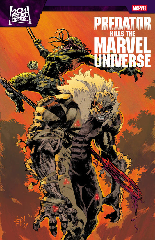 Predator Kills the Marvel Universe #3 (Scott Hepburn 'Hunting the Hunters' Cover)