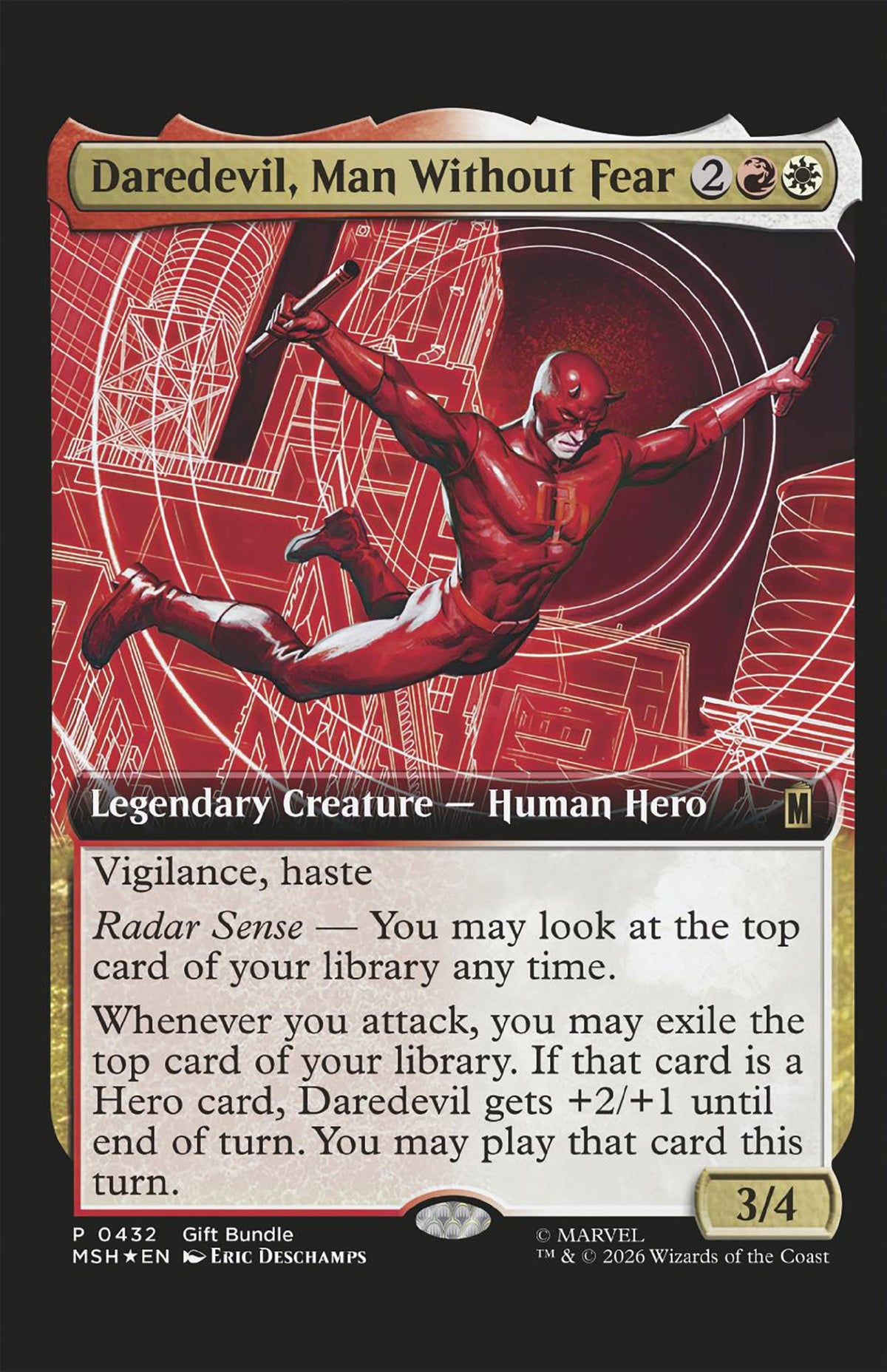 Daredevil #4 (Eric Deschamps Magic: the Gathering Variant)