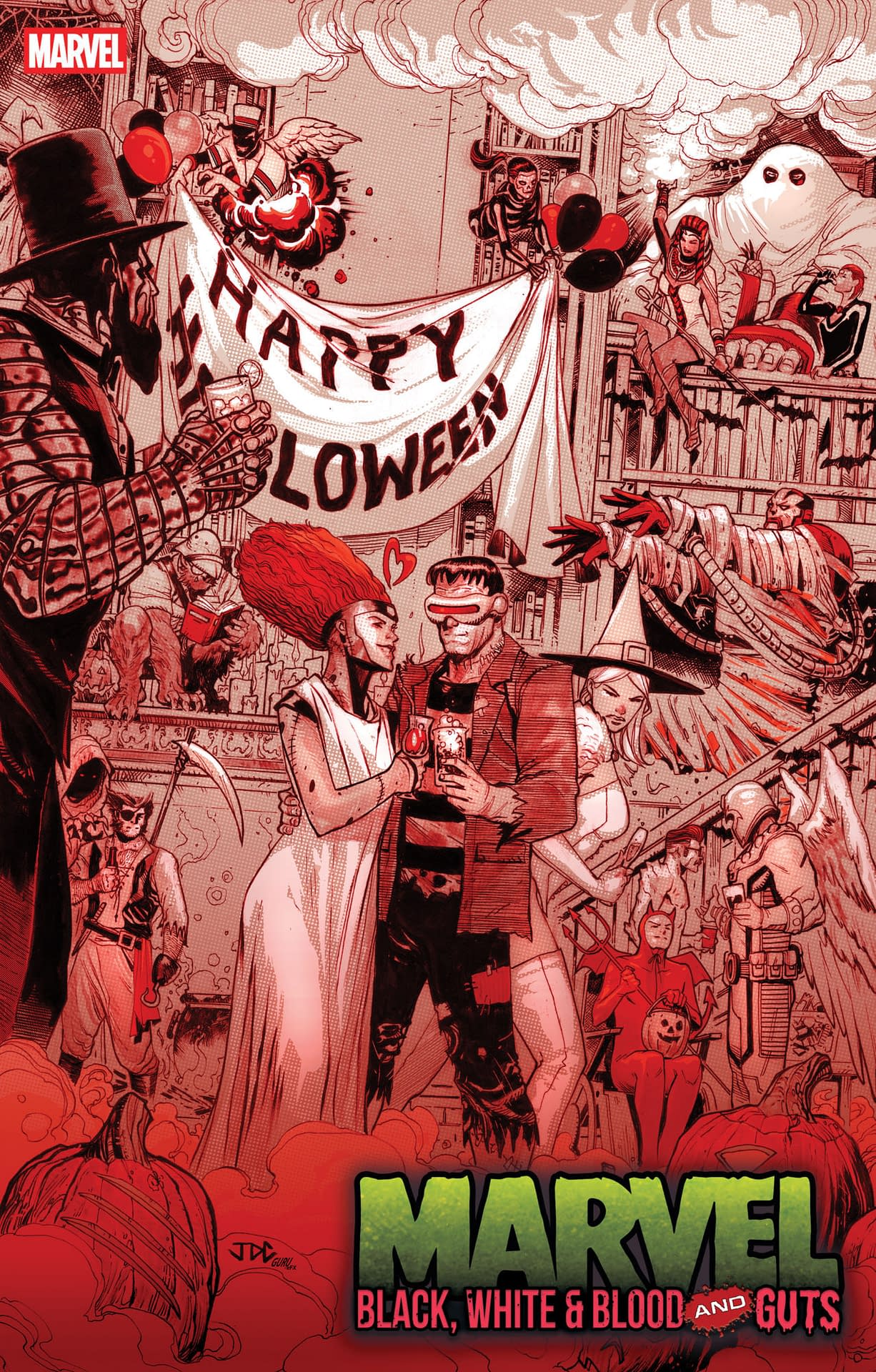 Marvel: Black, White & Blood and Guts #1 (Joshua Cassara Cover)