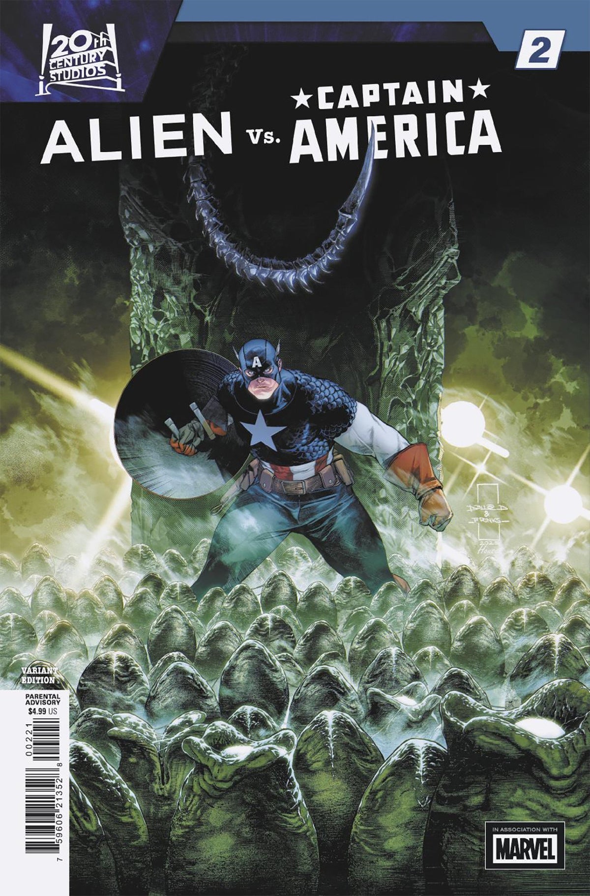 Alien vs. Captain America #2 (Delio Diaz Variant)