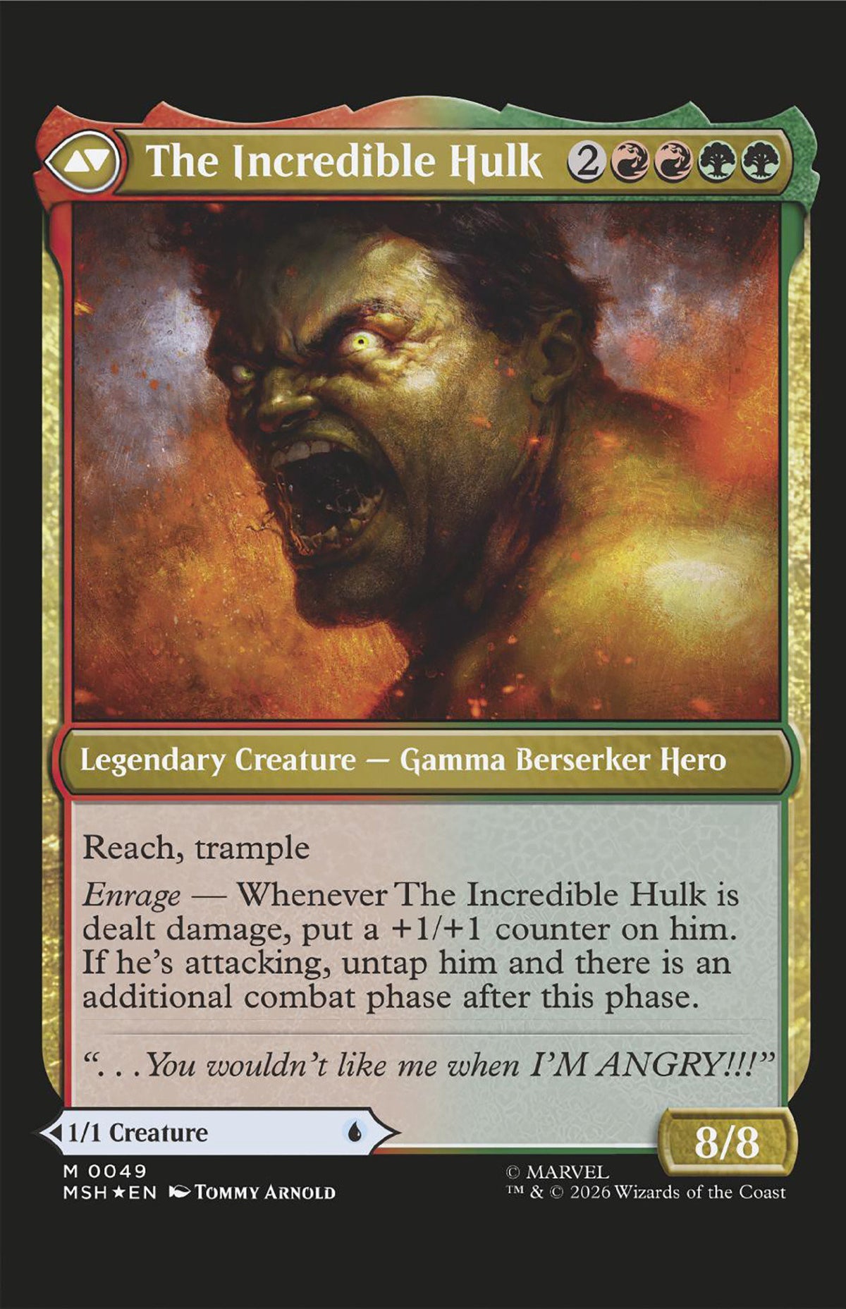Infernal Hulk #8 (Tommy Arnold Magic: the Gathering Variant)