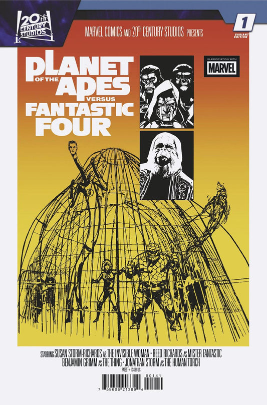 Planet of the Apes vs. Fantastic Four #1 (Phil Noto Movie Homage Variant)