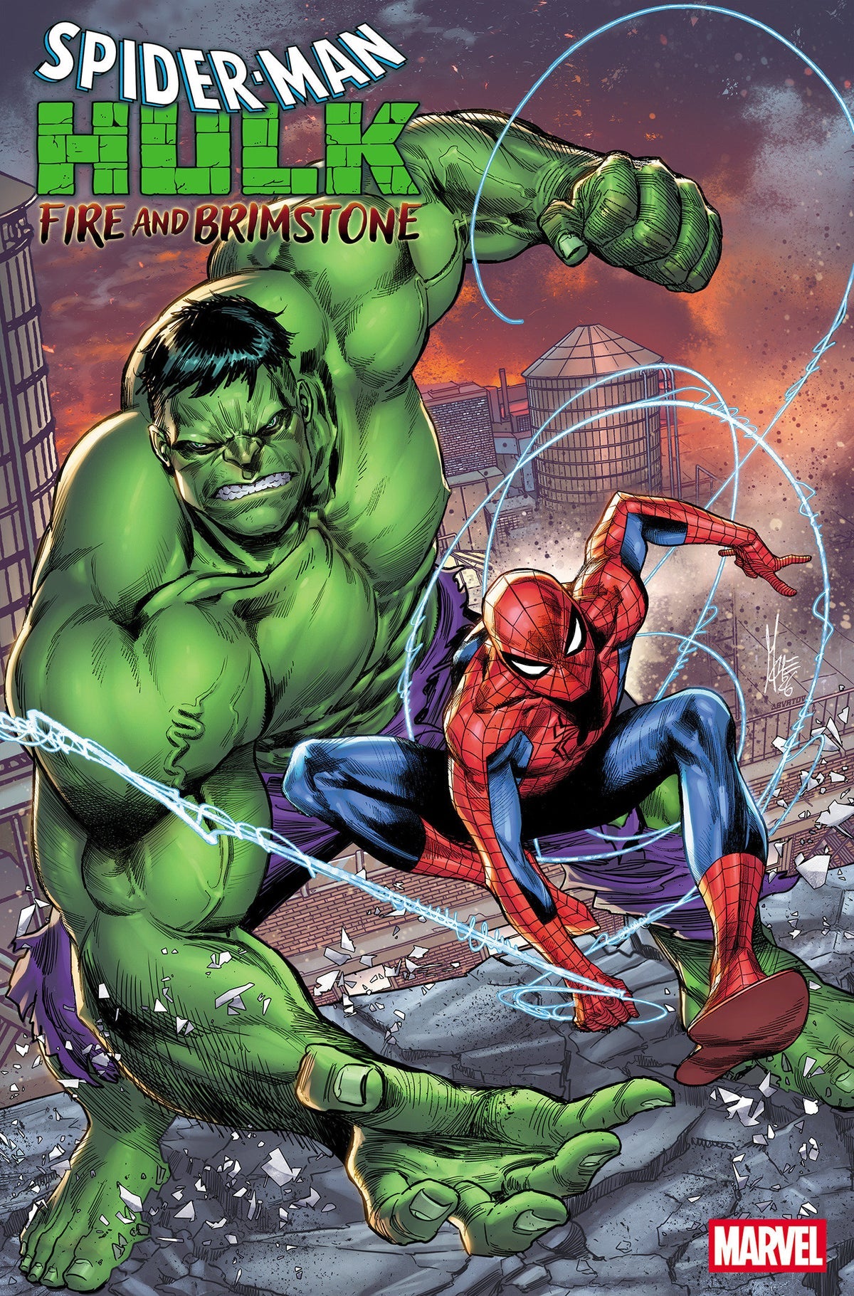 Spider-Man / Hulk: Fire and Brimstone #1 Marco Checchetto Foil Variant