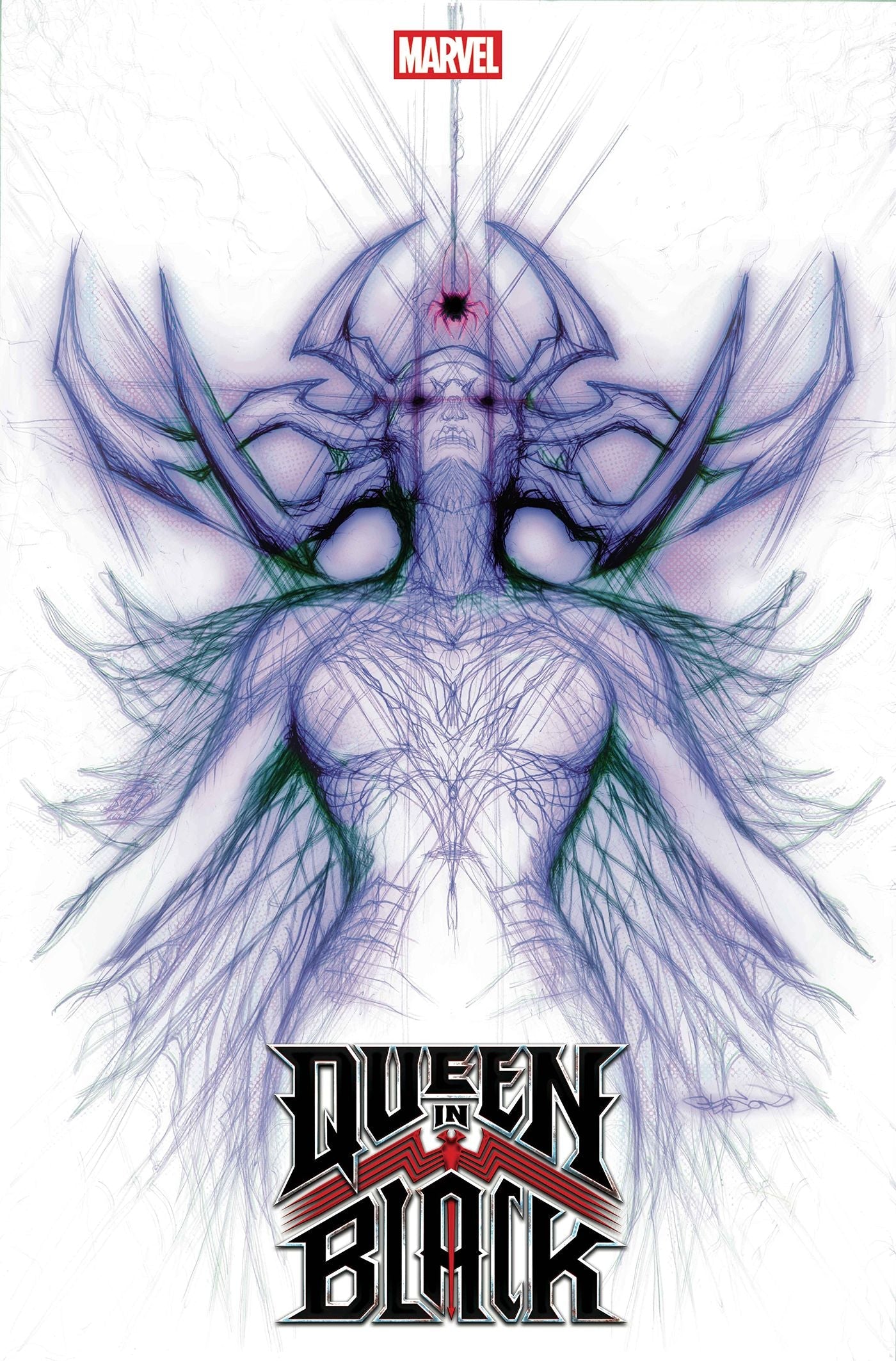 Queen in Black #1 (Patrick Gleason Hela White Webhead Variant)