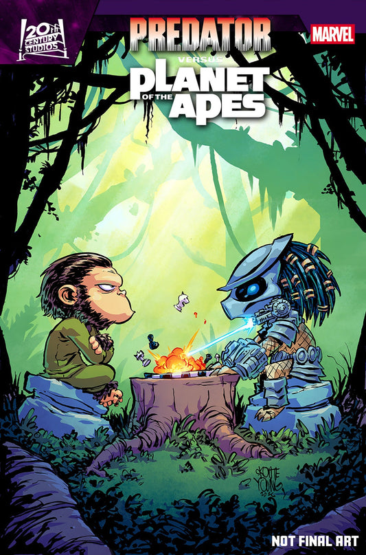 Predator vs. the Planet of the Apes #1 (Skottie Young Variant)