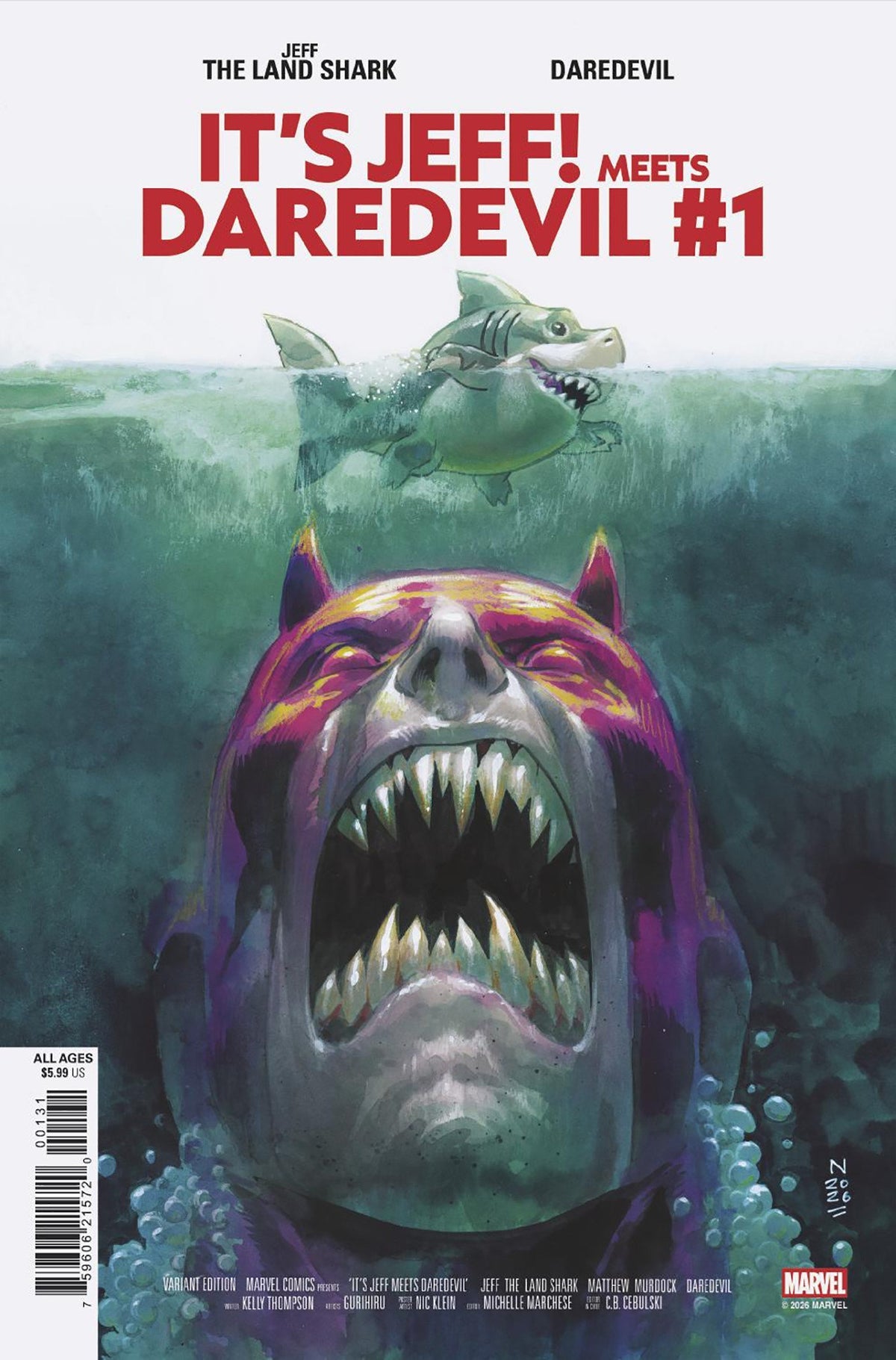 It's Jeff Meets Daredevil #1 (Nic Klein Variant)