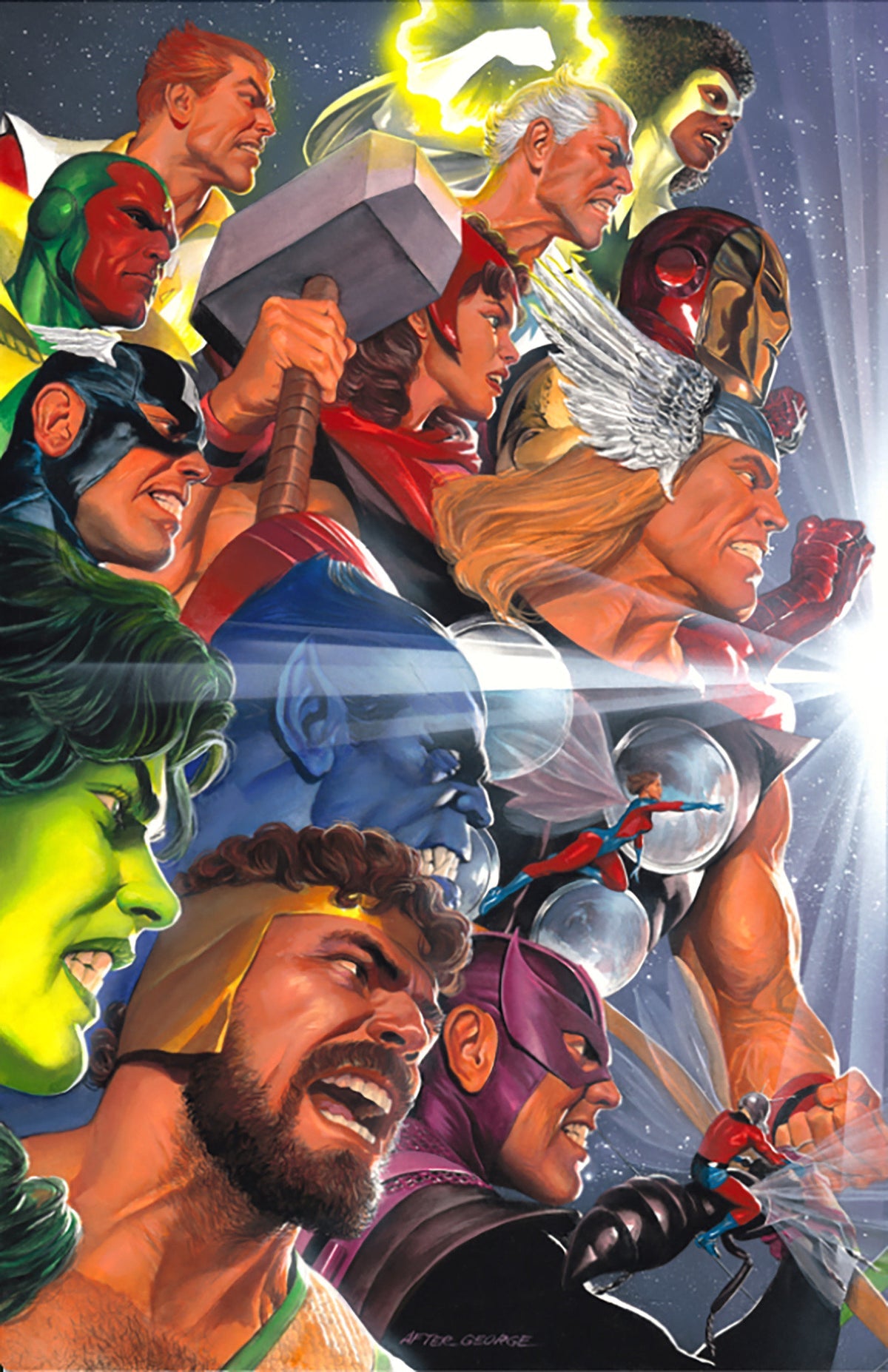 JLA / Avengers #3 (Facsimile Edition 2026 Alex Ross Connecting Virgin Variant)