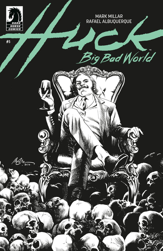 Huck: Big Bad World #5 (Black & White Cover)