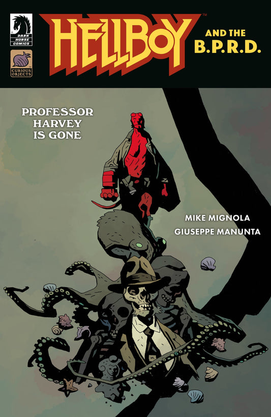 Hellboy and the B.P.R.D.: Professor Harvey is Gone #1 (Mike Mignola Cover)