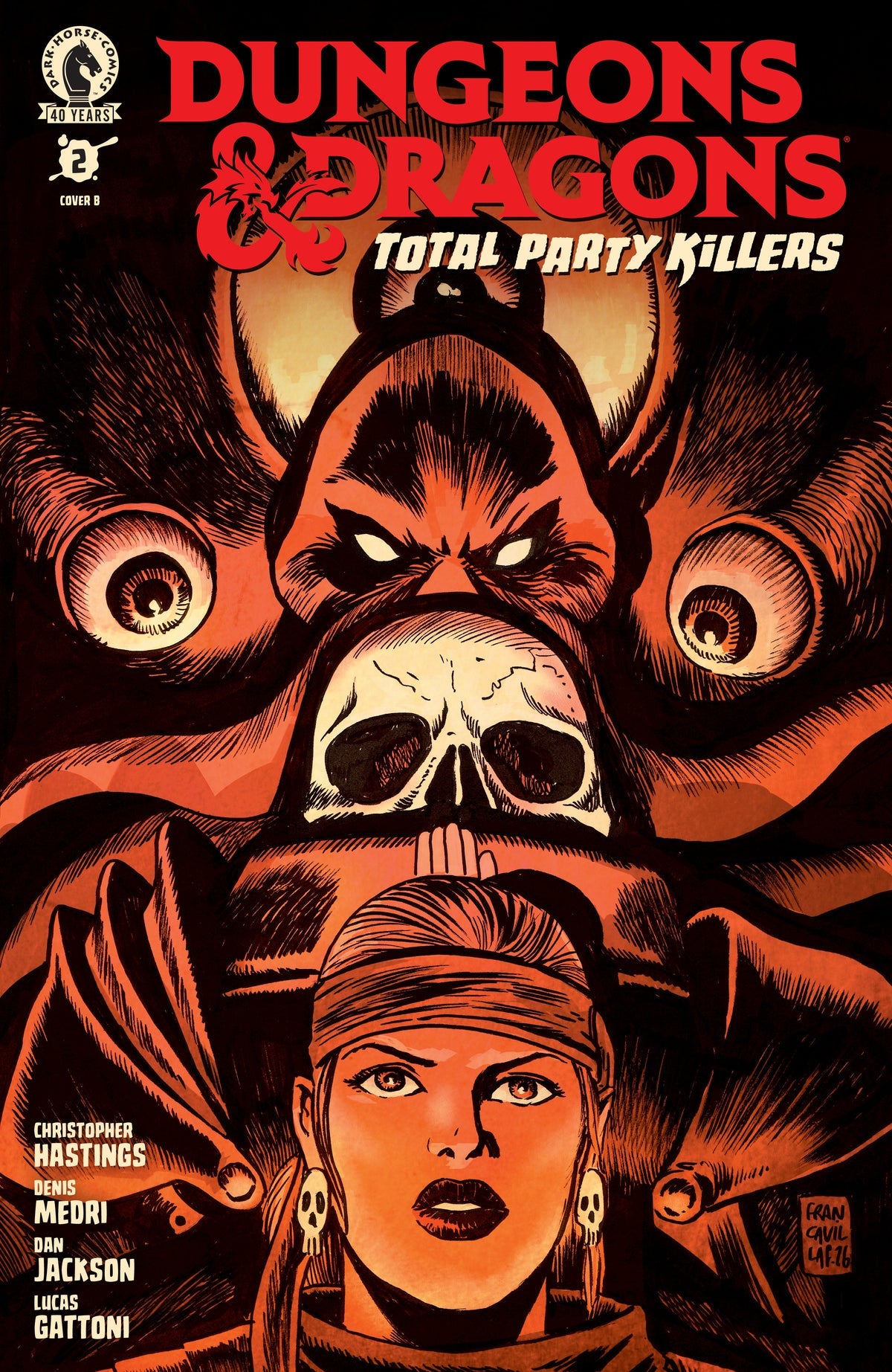 Dungeons & Dragons: Total Party Killers #2 Cover B Francesco Francavilla Variant