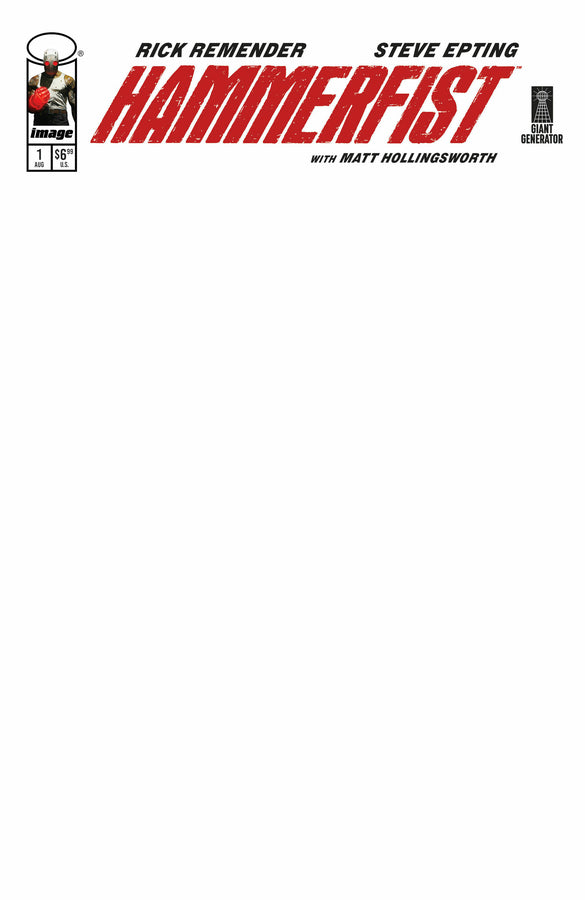 Hammerfist #1 Cover D Blank Variant