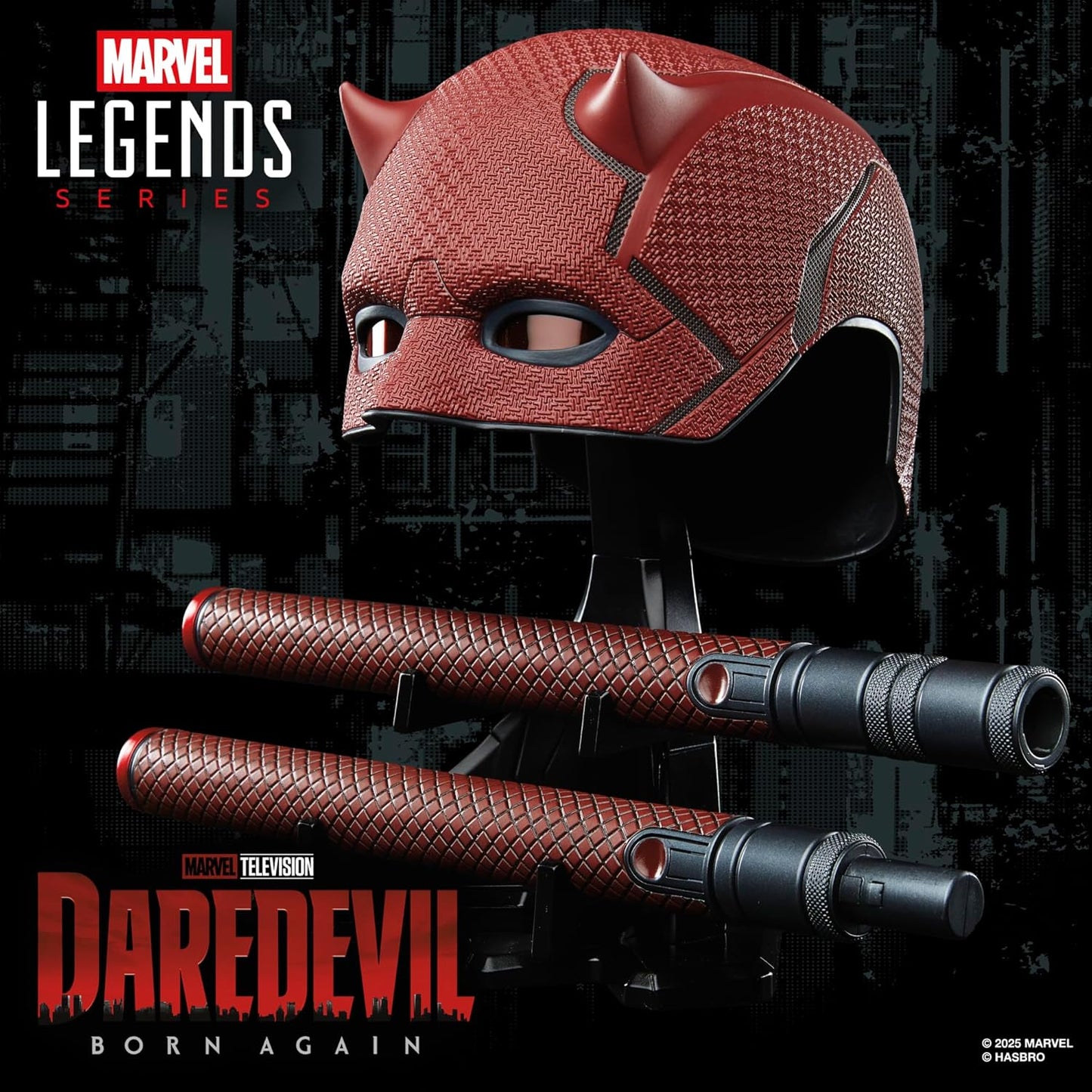 Marvel Legends - Daredevil: Born Again Premium Roleplay Mask and Billy Club