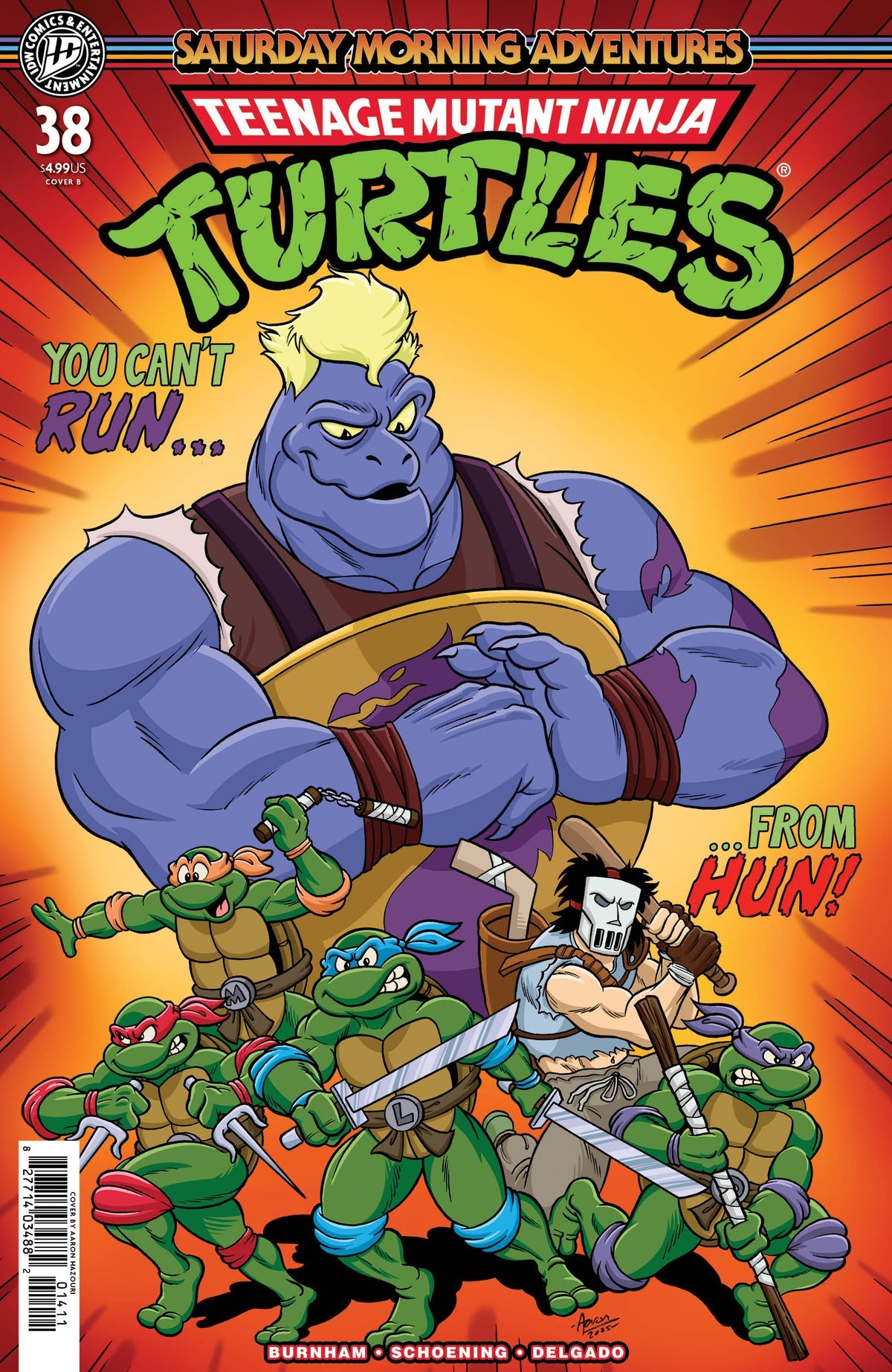Teenage Mutant Ninja Turtles: Saturday Morning Adventures #38 (Cover B Aaron Hazouri Variant)