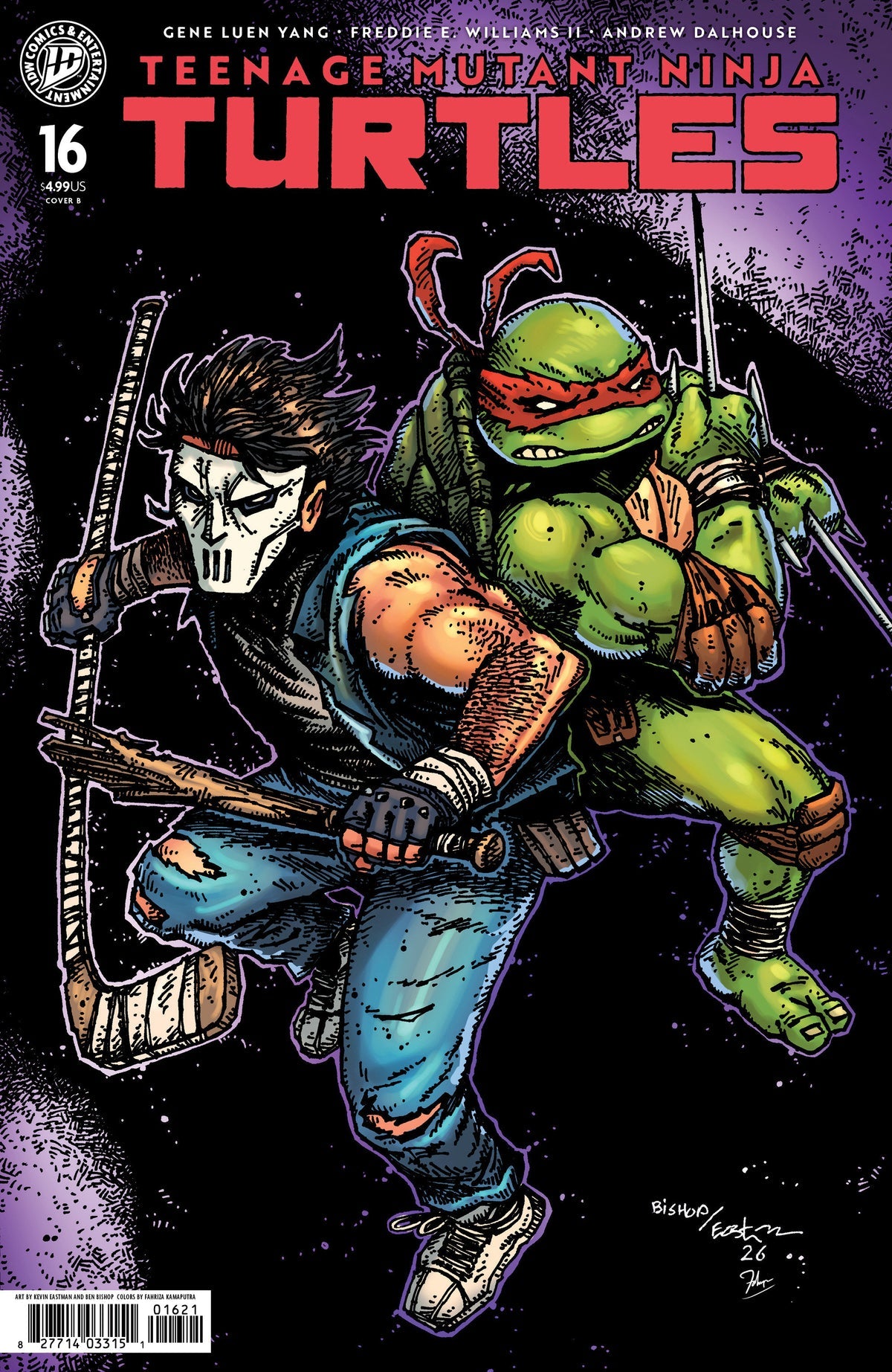 Teenage Mutant Ninja Turtles #16 (Cover B Ben Bishop Variant)