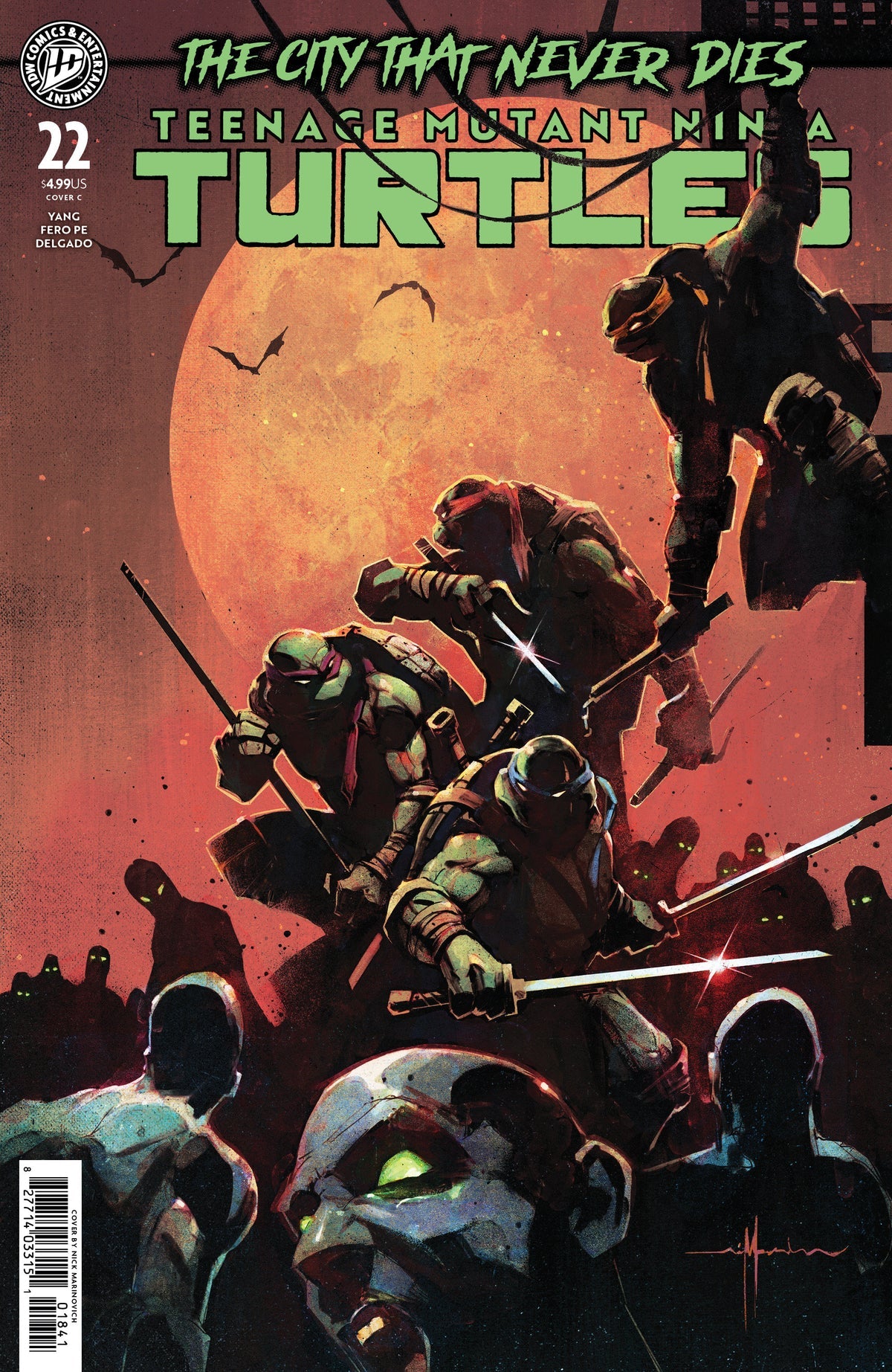 Teenage Mutant Ninja Turtles #22 Cover C Nick Marinkovich Variant