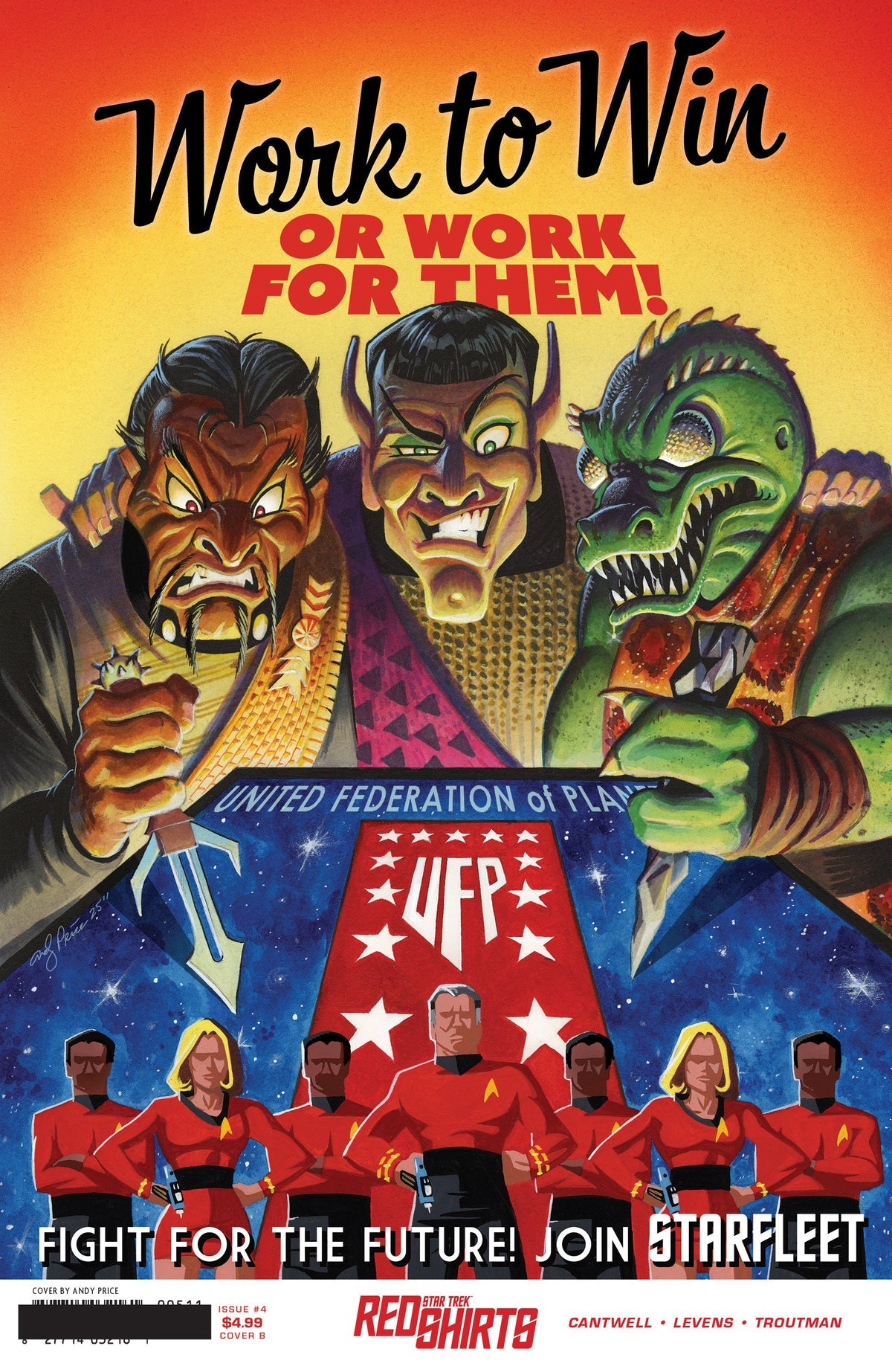 Star Trek: Red Shirts #4 (Cover B - Andy Price 'Federation Recruitment')