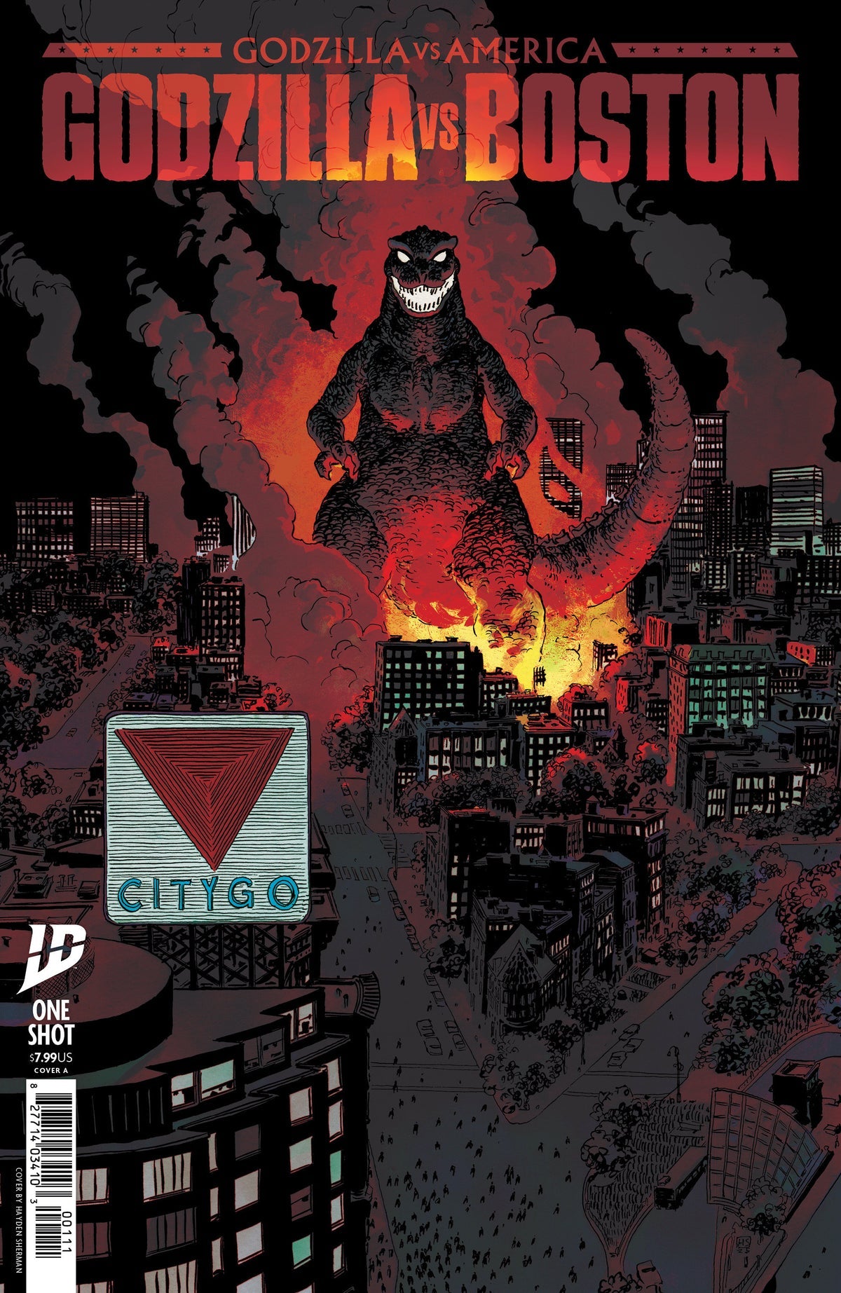 Godzilla vs. America: Boston (Cover A)