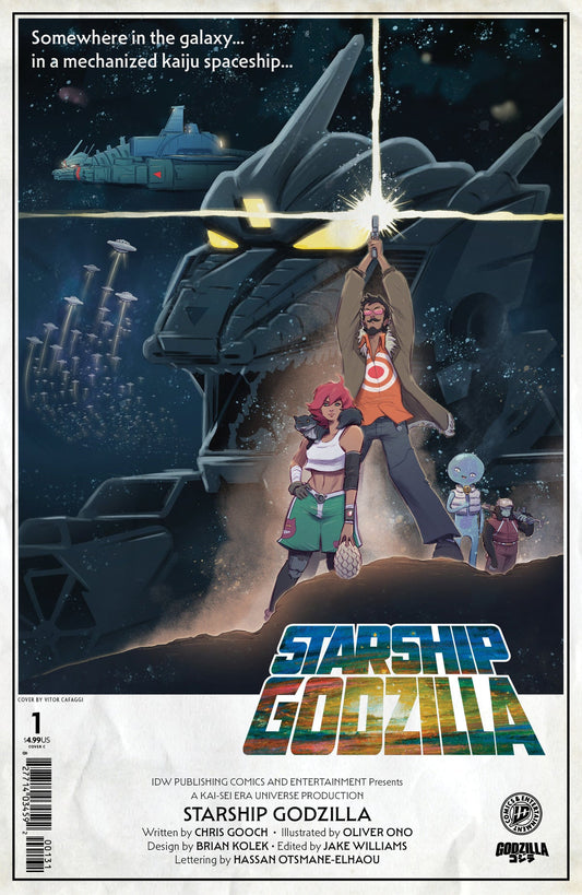 Starship Godzilla #1 (Vitor Cafaggi Cover)