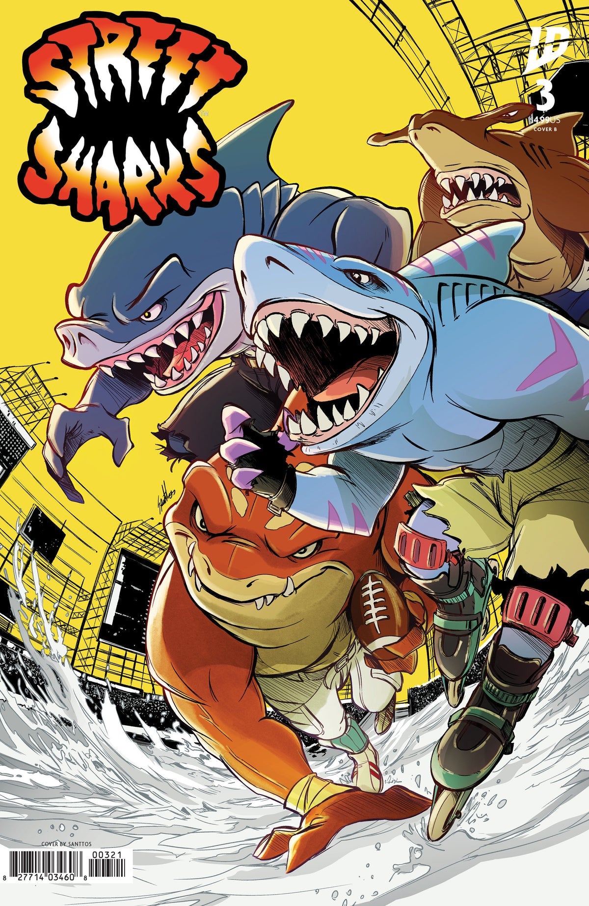 Street Sharks #3 (Cover B Santtos Variant)