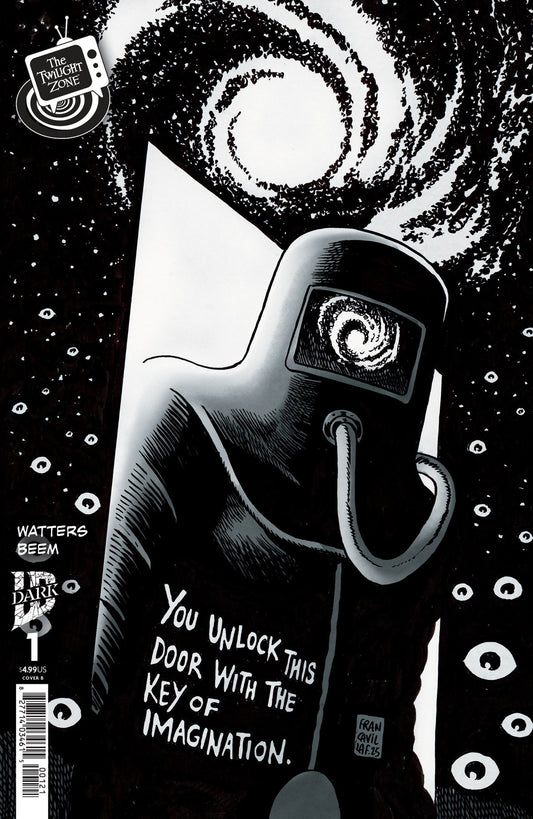 The Twilight Zone #1 (Francesco Francavilla Black & White Connecting Cover)