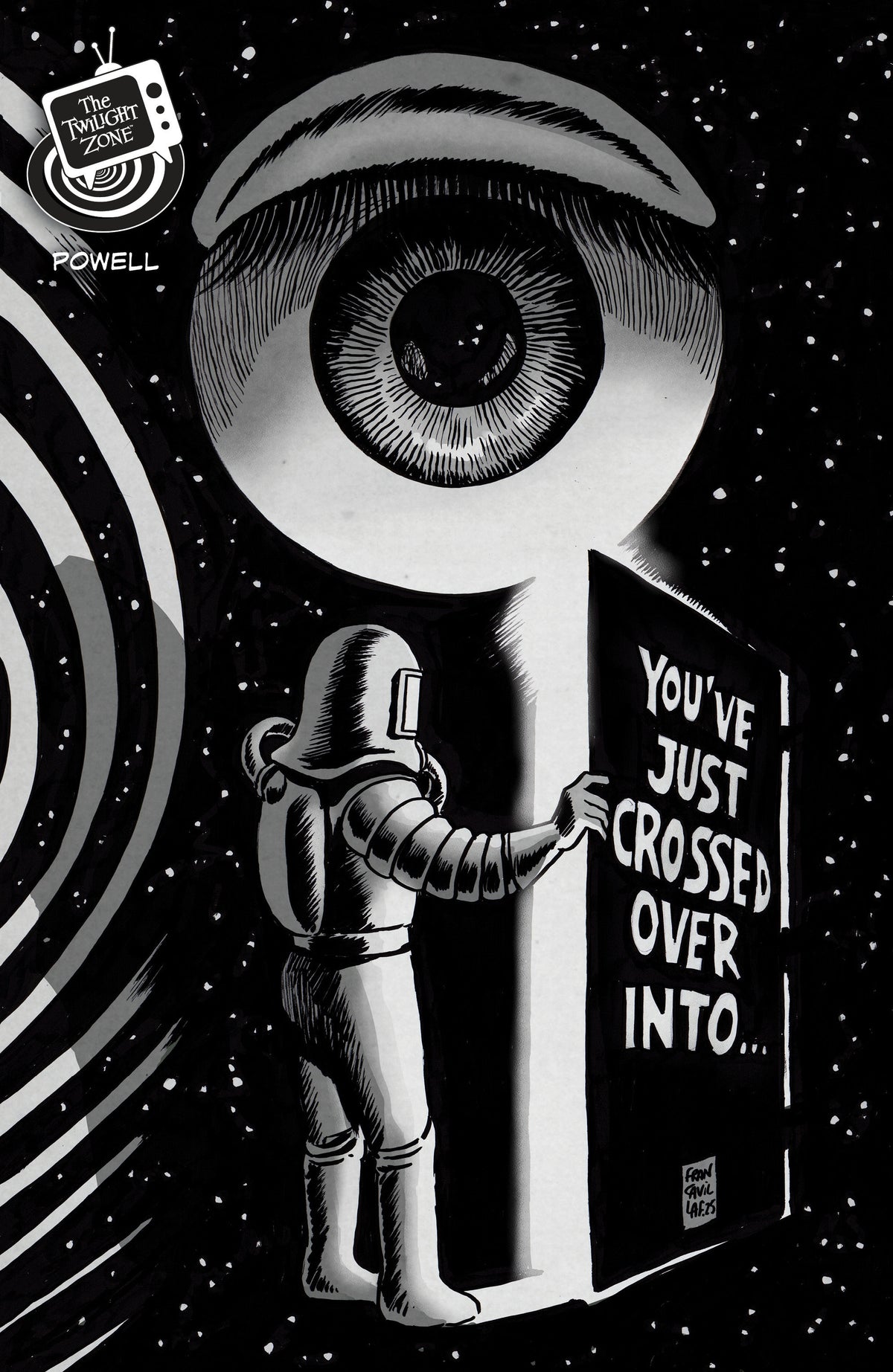 The Twilight Zone #4 (Cover B Francesco Francavilla Black & White Connecting Variant)
